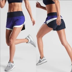 Athleta Running Free Color Block 3.5” Shorts